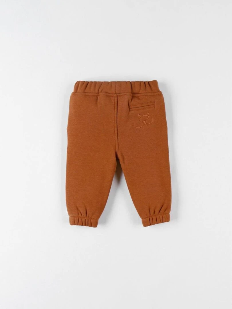 Pantalon jogging en Sweatoloudoux  caramel   Noukie's   Marron