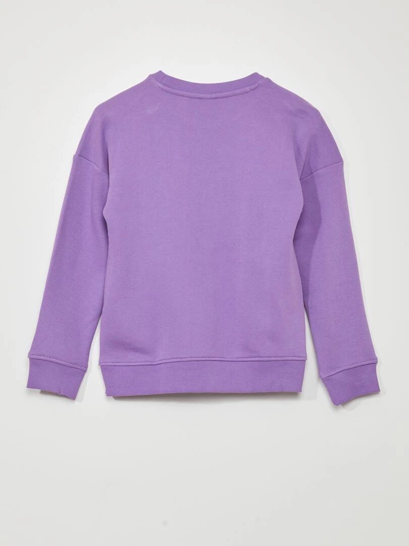 Sweat large poche kangourou   Violet