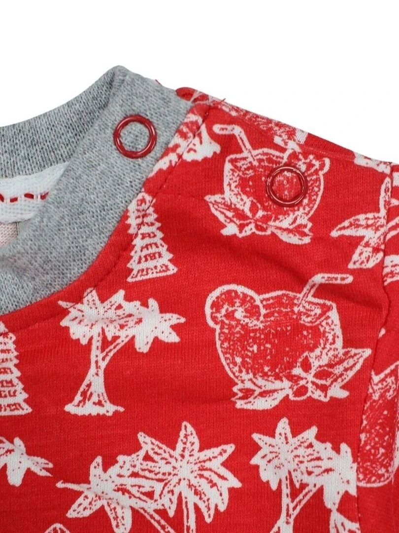 Lee Cooper Ensemble T shirt short bébé garçon Imprimé Logo Rouge