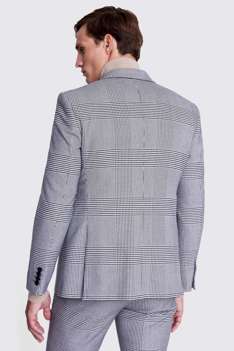 Slim Fit Black and White Check Jacket   Buy Online at Moss