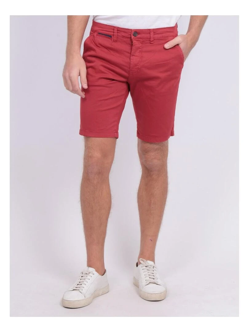 Bermuda chino slim BERKLEY Rouge