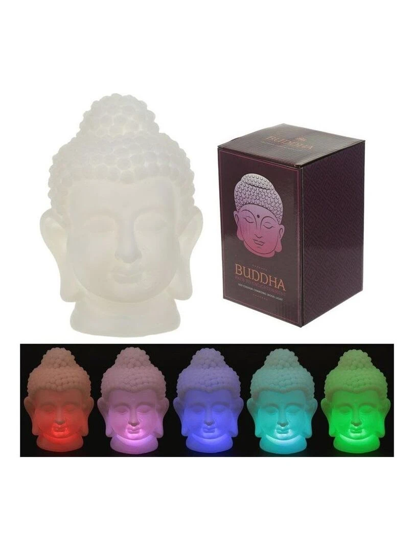 Lampe ou Veilleuse couleurs changeantes Bouddha LED Blanc