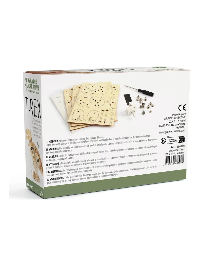 Maquette 3D mécanique T Rex 17 cm   N/A