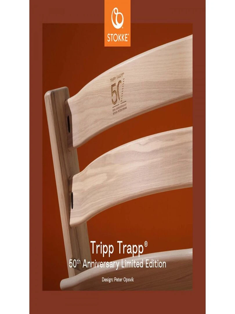 Chaise Tripp Trapp® 50ème anniversaire Frêne blanc Marron