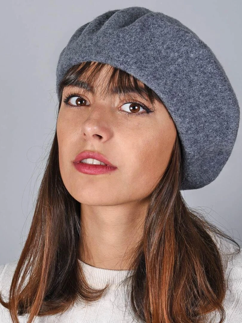 Béret Feutre de Laine Yva Made in UE Gris