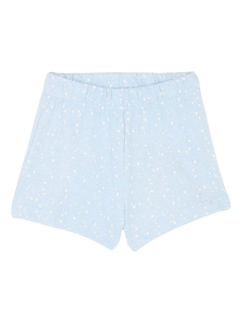 Disney   Ensemble ​​T shirt short fille Imprimé La Reine Des Neiges   Bleu