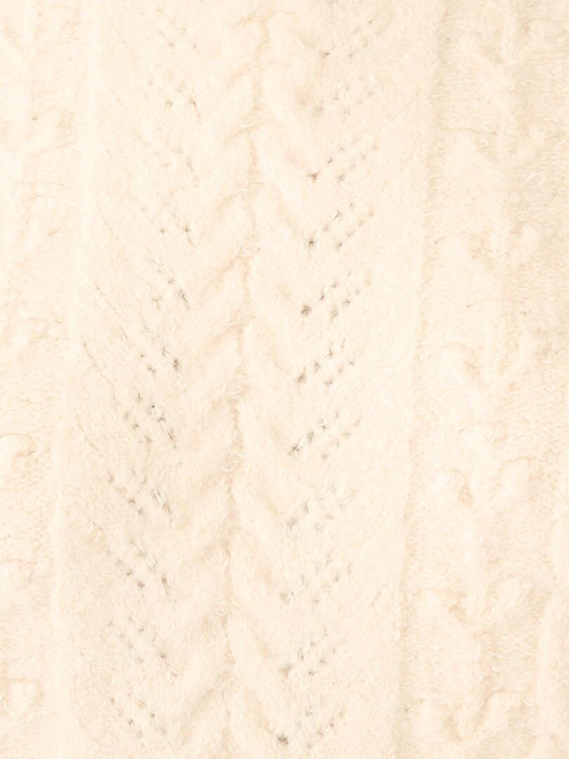 Pull jeu de maille fantaisie Thermolactyl   Damart   Beige