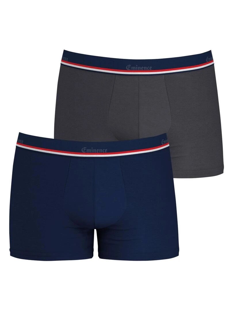 Lot de 2 boxers homme Fait en France gris anthracite