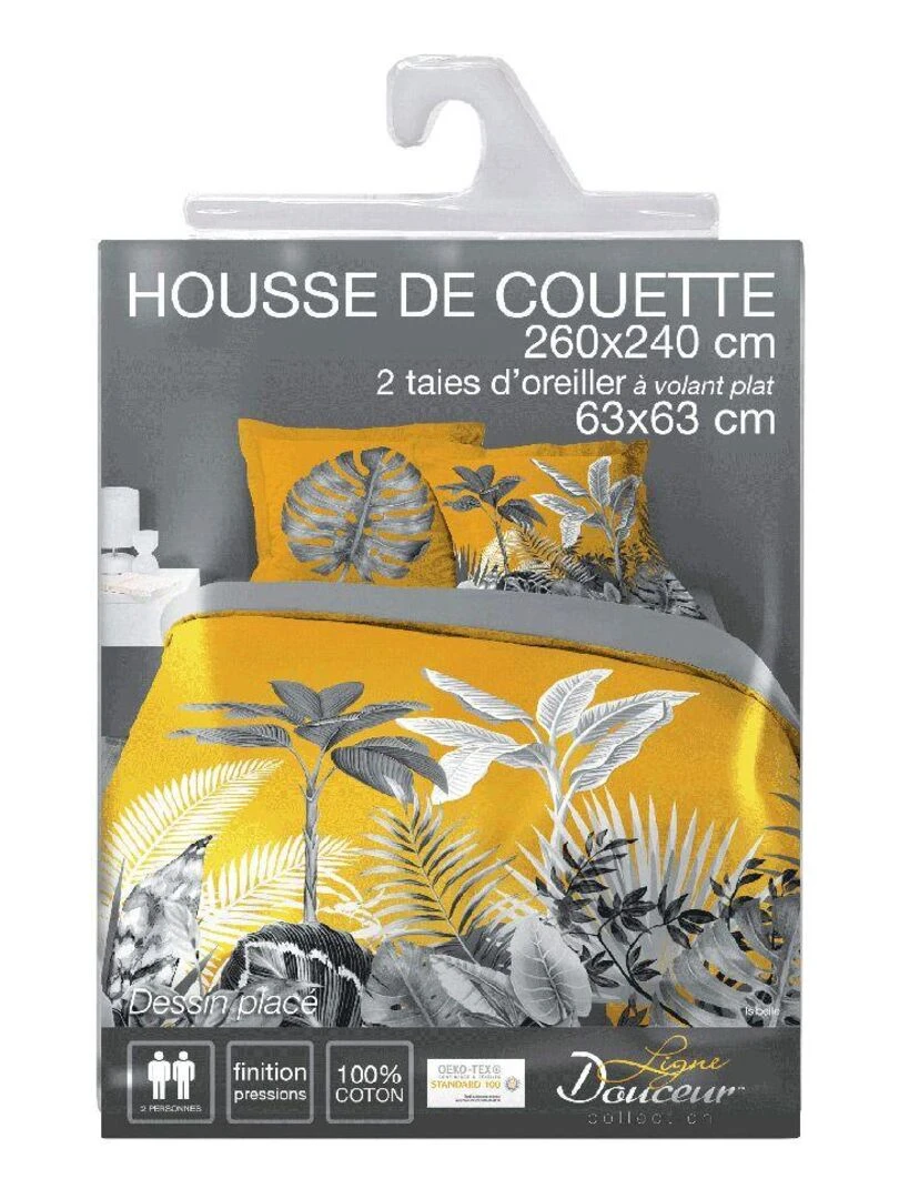 Parure de couette Isibelle   Jaune