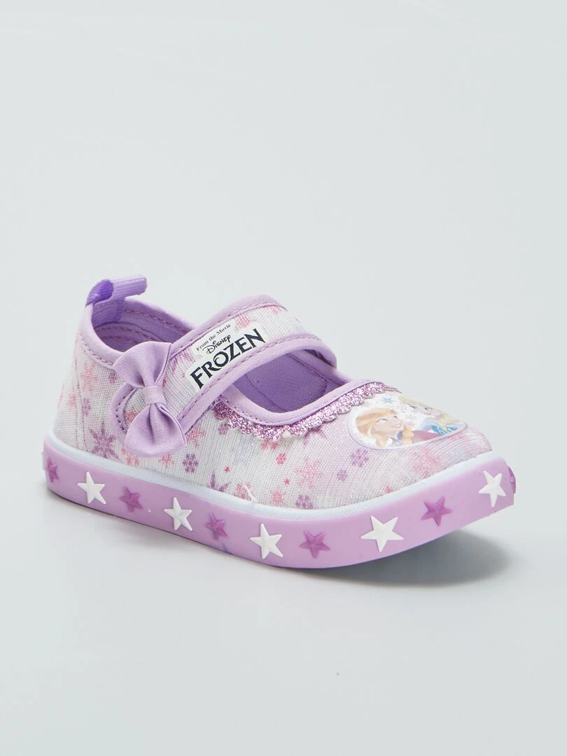 Ballerines en toile 'Reine des Neiges' Violet