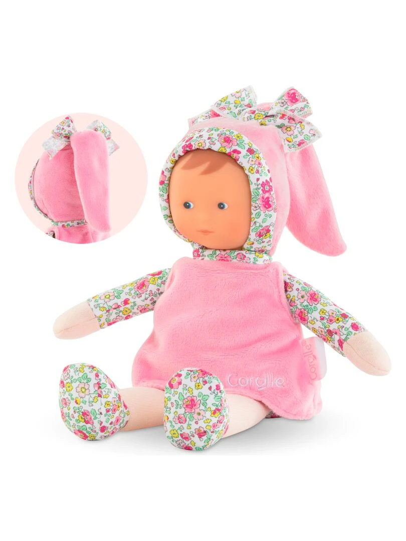 Doudou Miss Rose Jardin en Fleurs Rose