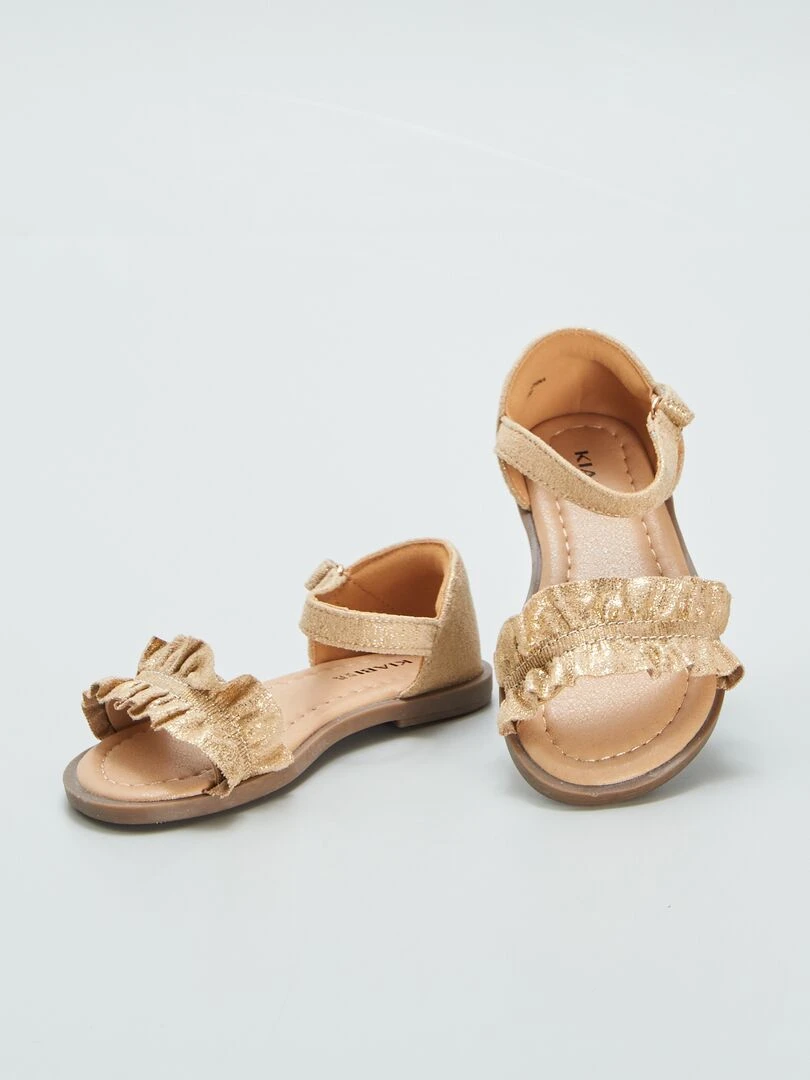 Sandales plates   Jaune