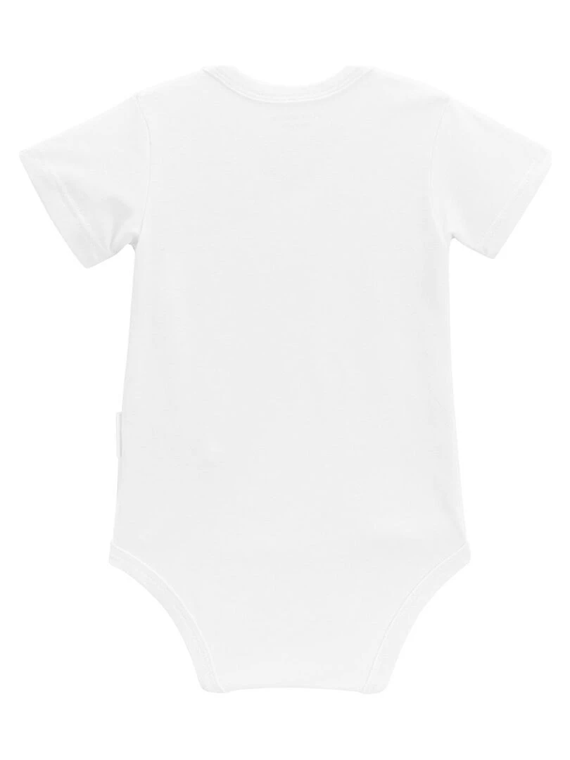 Lot de 3 bodies bébé manches courtes croisés   Blanc