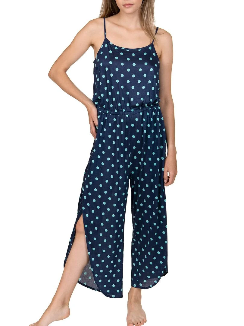 Combi pantacourt Linosa bleu Bleu
