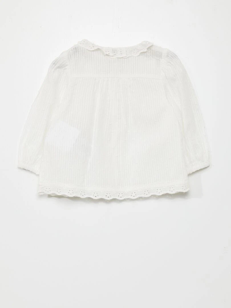 Ensemble de cérémonie à plumetis   2 pièces   Beige
