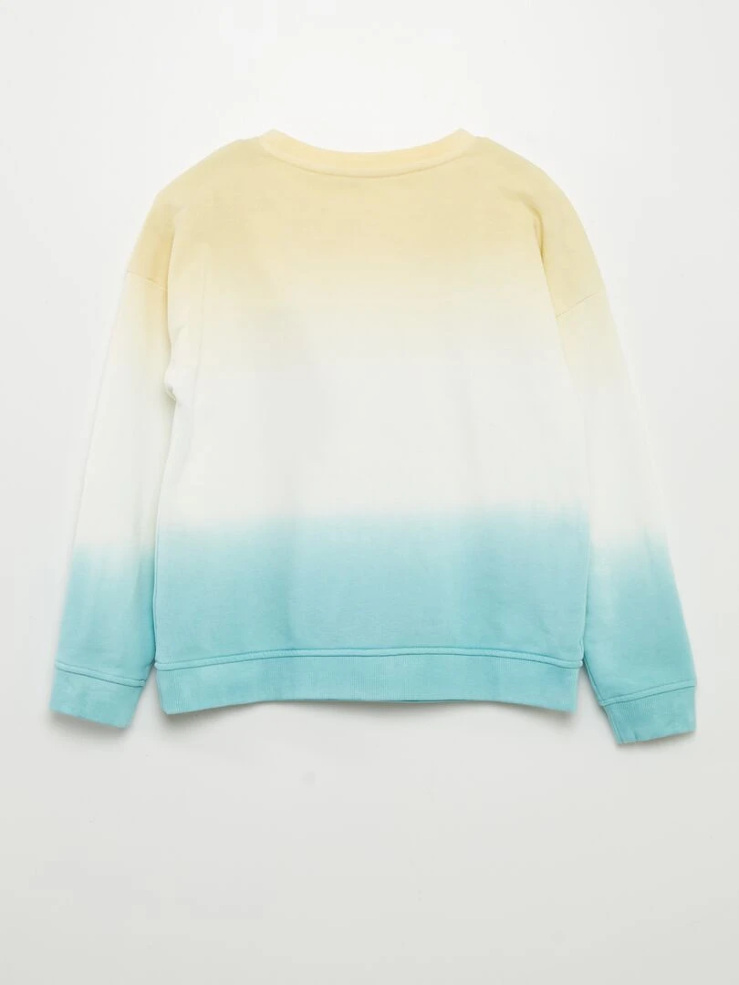 Sweat french terry tie and dye   Jaune