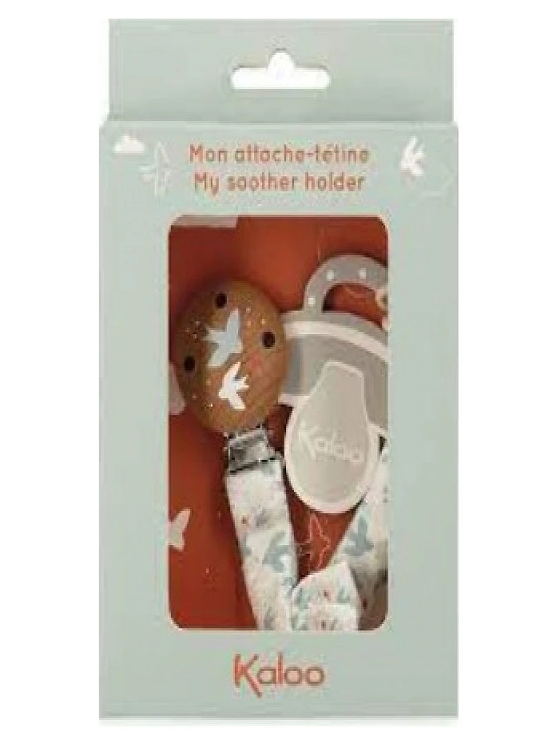 Attache sucette Colombe K'doux Vert d'eau