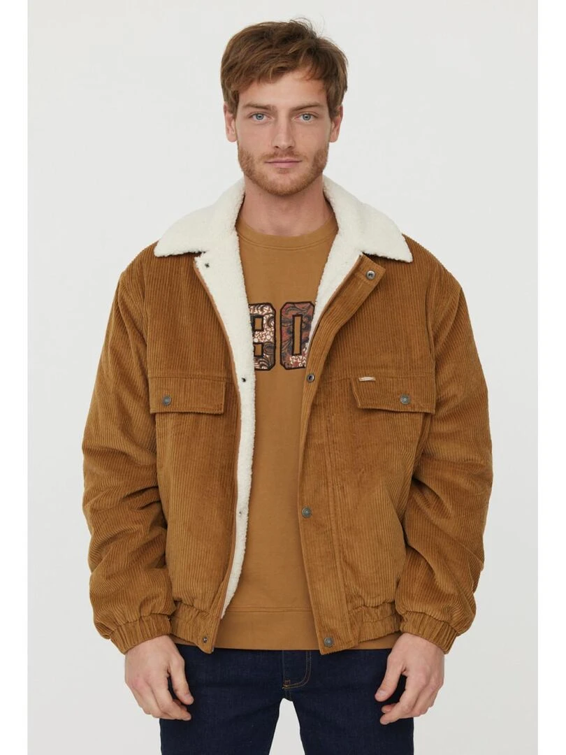 Lee Cooper   Sweatshirt manches longues coton regular ECHER   Camel