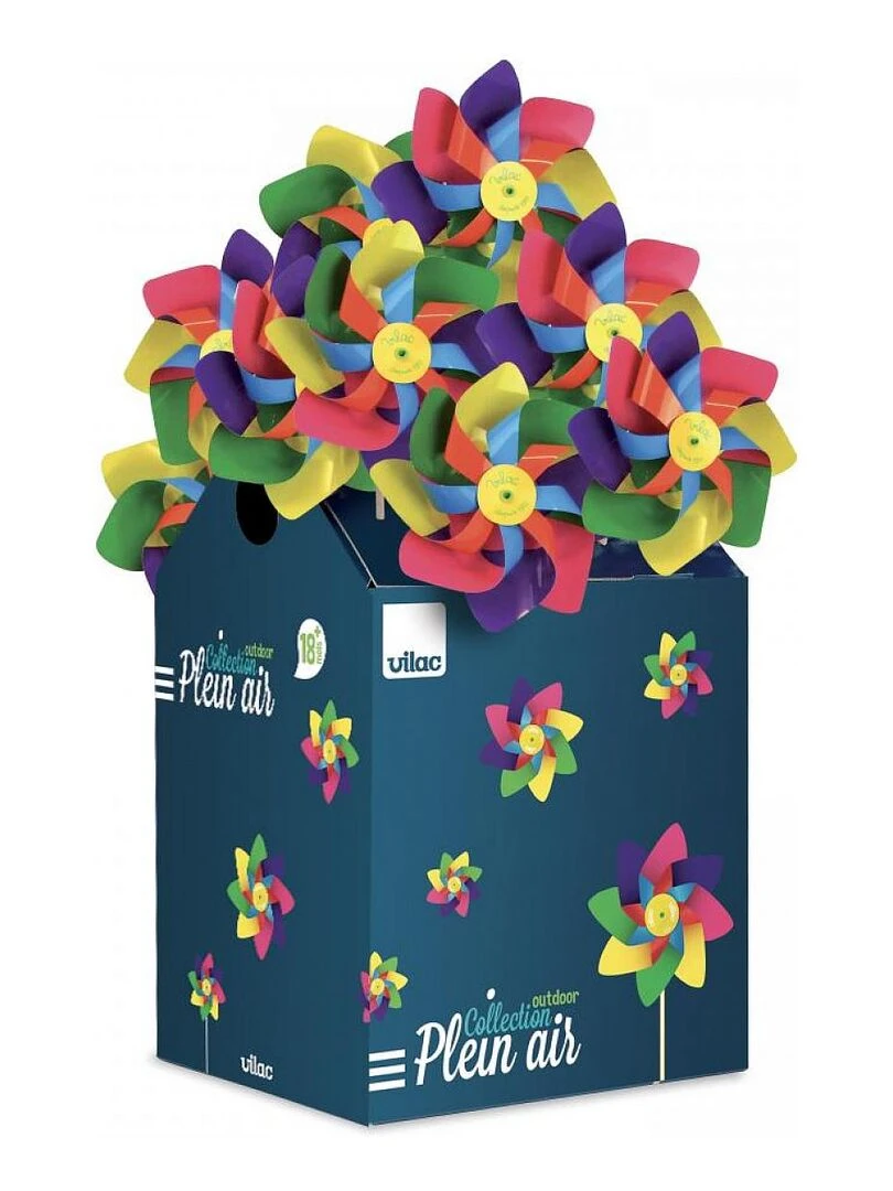 42 moulins à vent multicolores   N/A