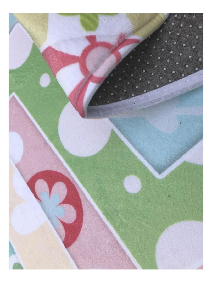 Tapis enfant ULTRA DOUX SCAND Multicolore 70x95 Fait en Europe Multicolore