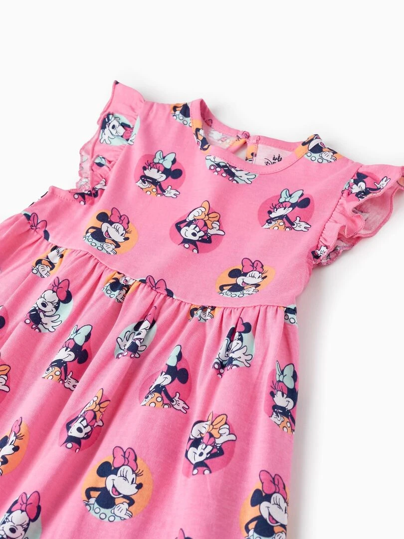 Robe en coton pour bébé fille 'Minnie Mouse'  MINNIE   Rose