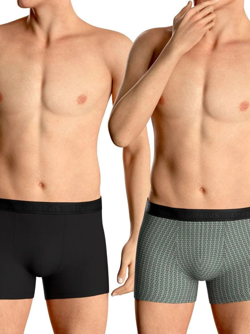Lot de 2 boxers Action Vert