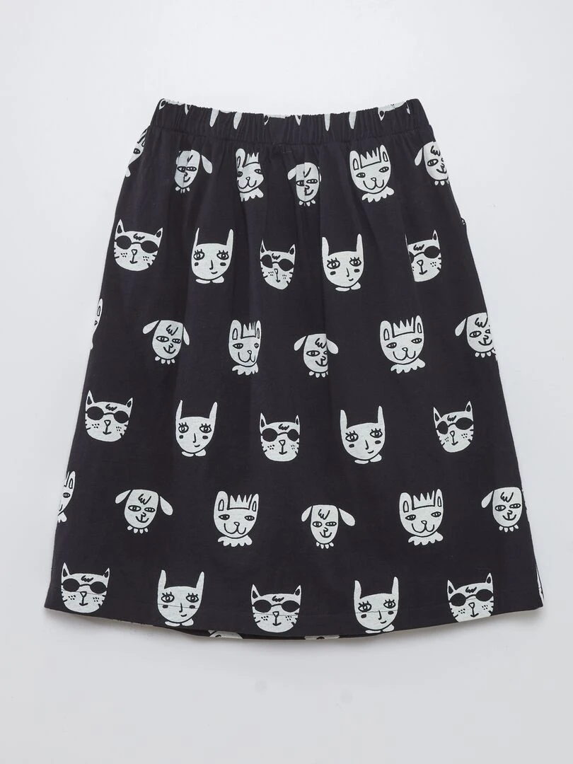 Jupe patineuse X Little Bad Wolf   Noir