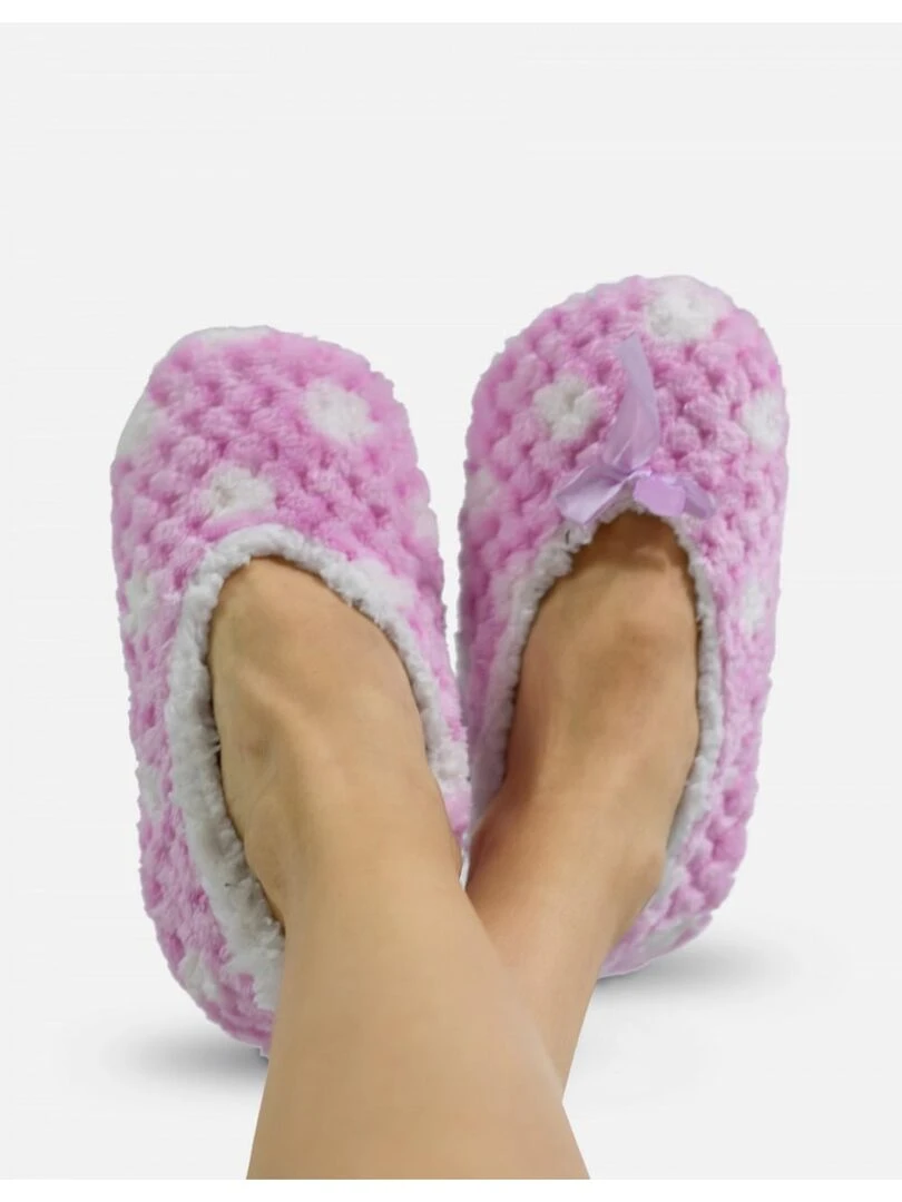Chaussons à motifs Kebello Rose