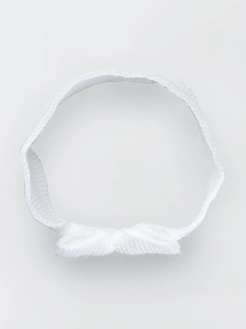 Bandeau en tricot 'La Manufacture de Layette'   blanc