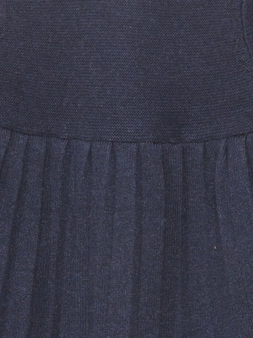 Robe en maille tricot   Bleu