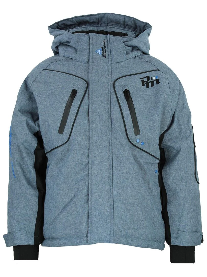 Blouson de ski garçon ECAMATE PEAK MOUNTAIN Bleu