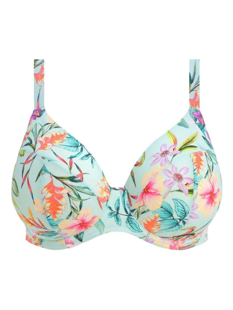 Haut de maillot grande taille Sunshine Cove   Bleu
