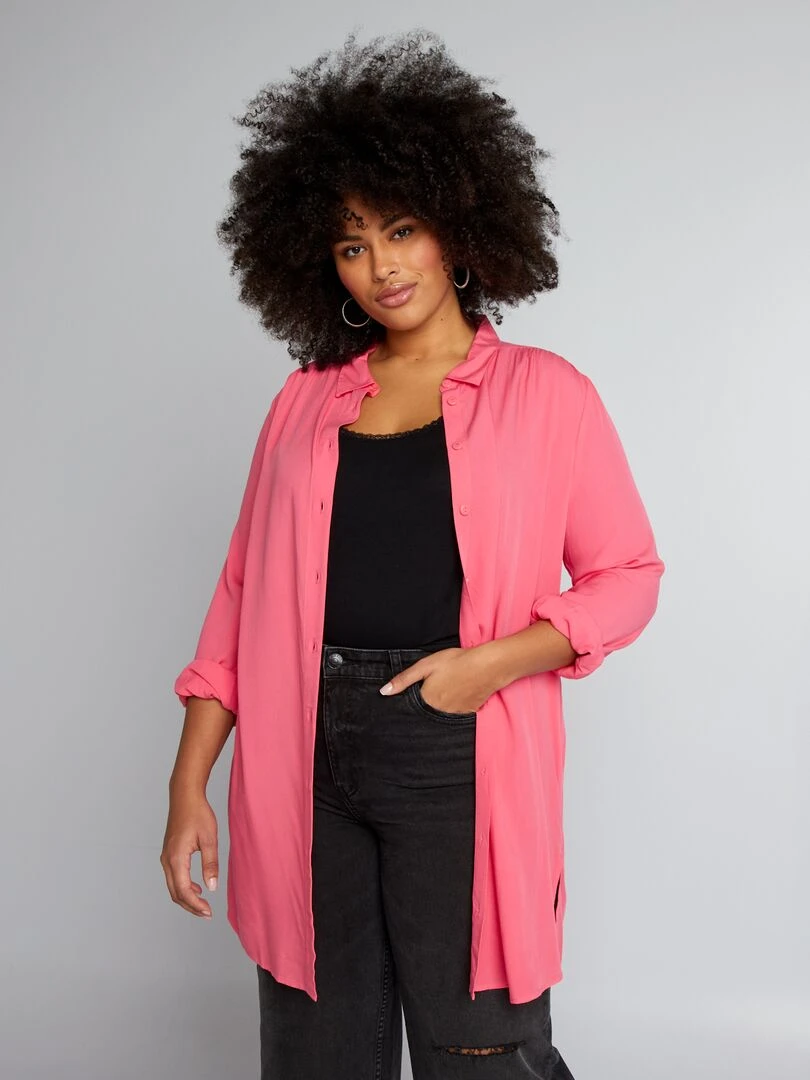 Chemisier long Rose