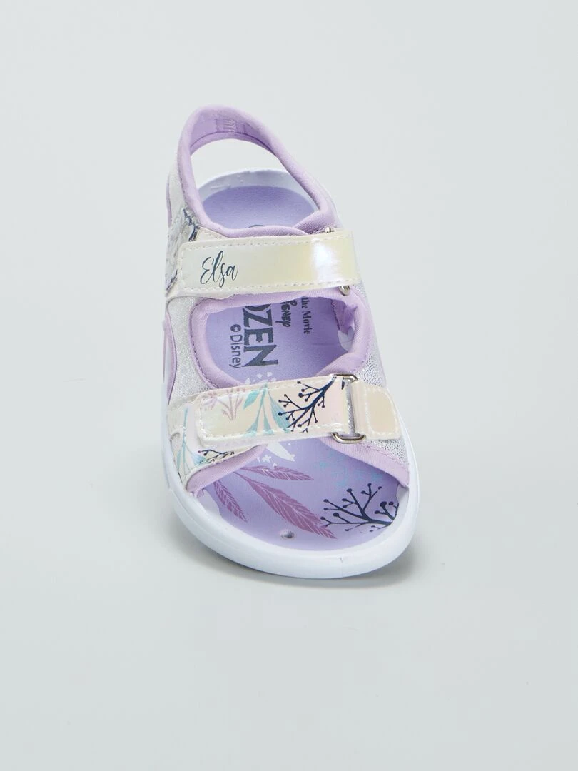 Sandales scratchées 'Reine des Neiges'   Violet