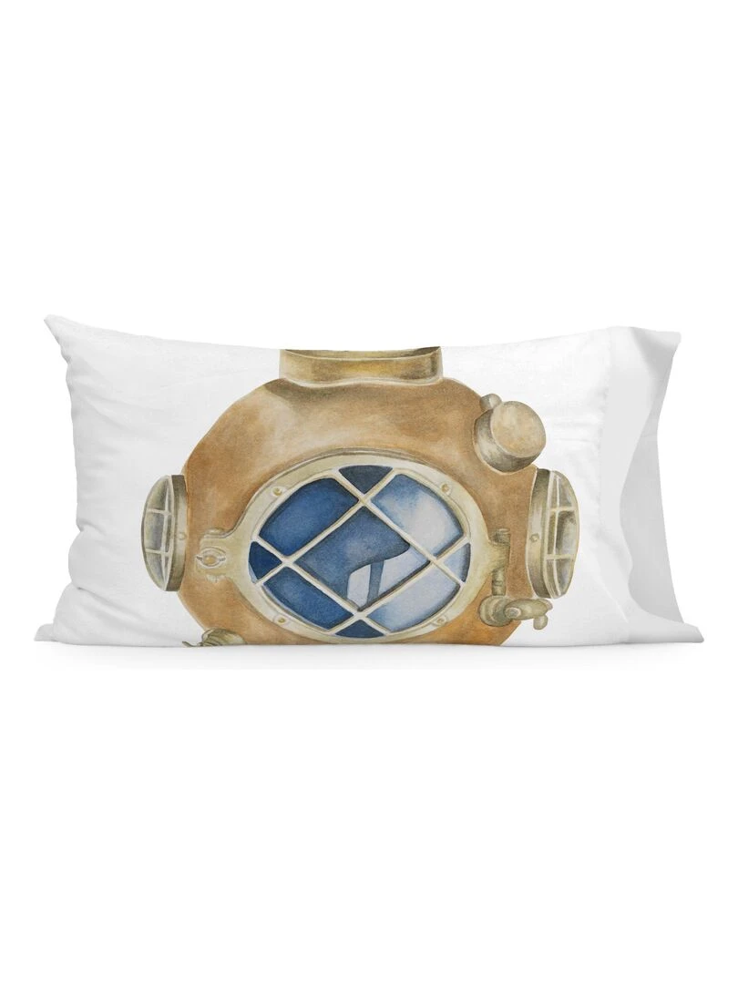Taie d'oreiller Diving suit "Happyfriday"   Blanc