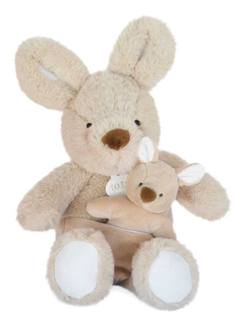Coffret peluche kangourou Bébé & moi UNICEF (25 cm)   Beige