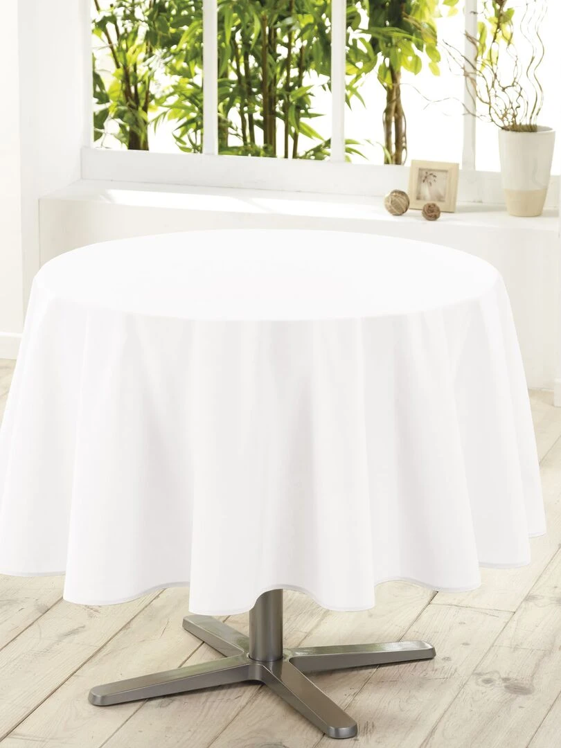 Nappe ronde Collection Essentiel top couleur Gris taupe
