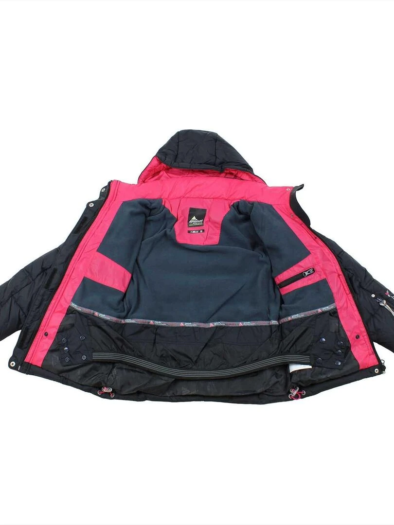 Doudoune de ski fille GANNECY   PEAK MOUNTAIN   Noir Noir