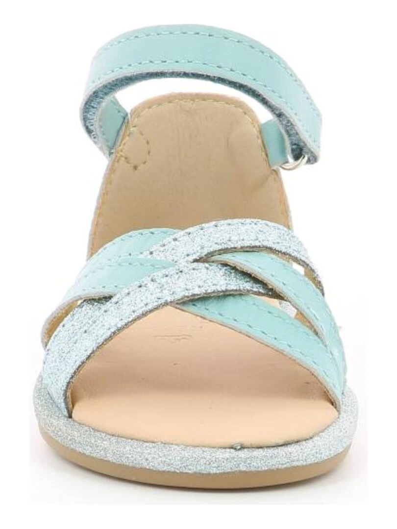 Sandales Cuir Giry   Bleu turquoise