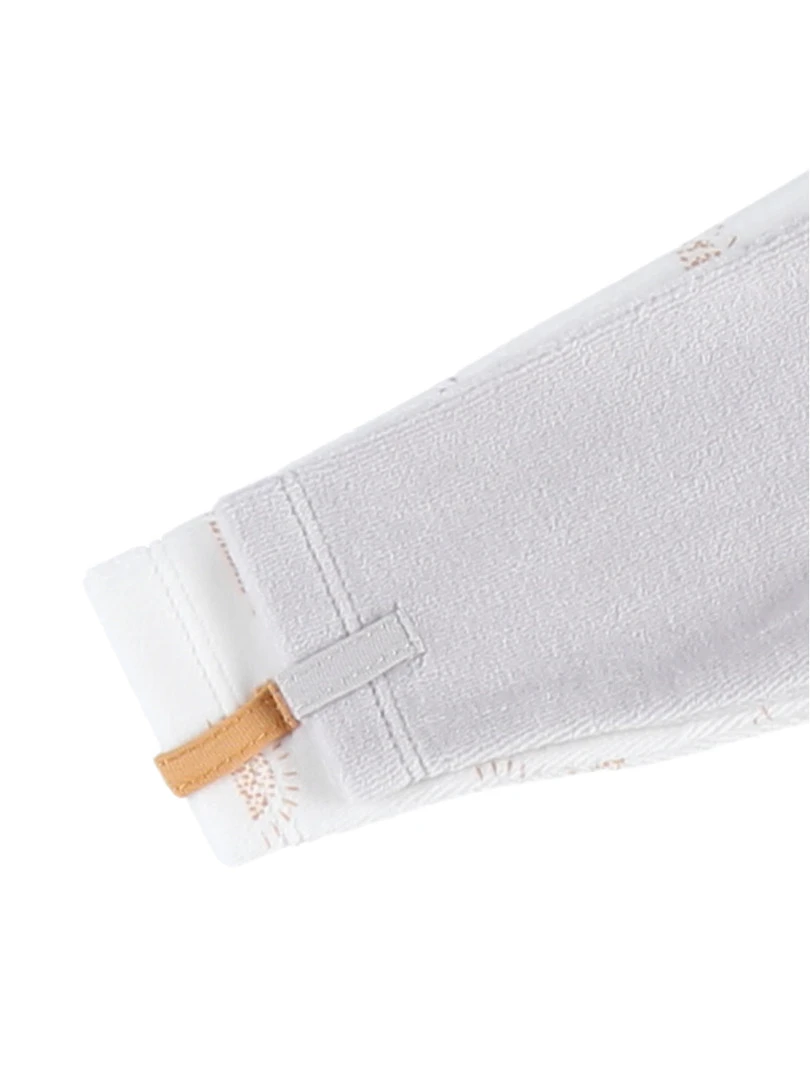 Set De 2 Pyjamas 1 pièce En Velours  Clair/écru   Noir Blanc