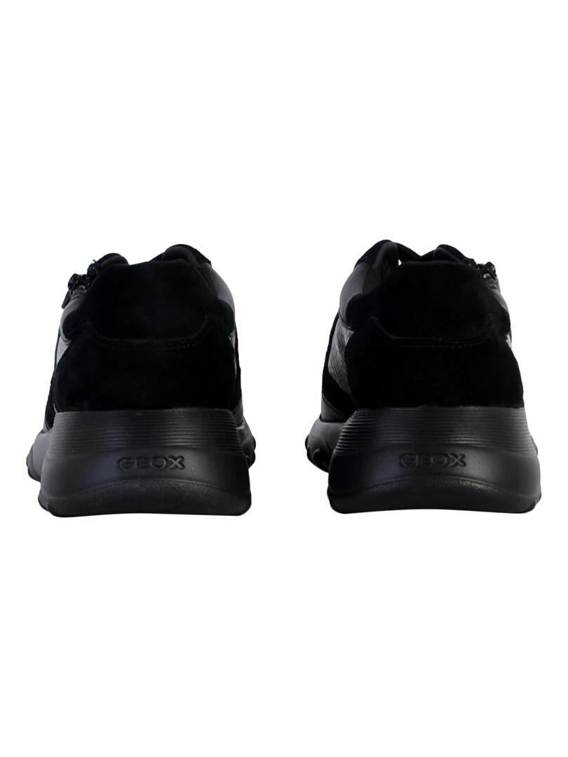 Basket Cuir Geox Alleniee   Noir