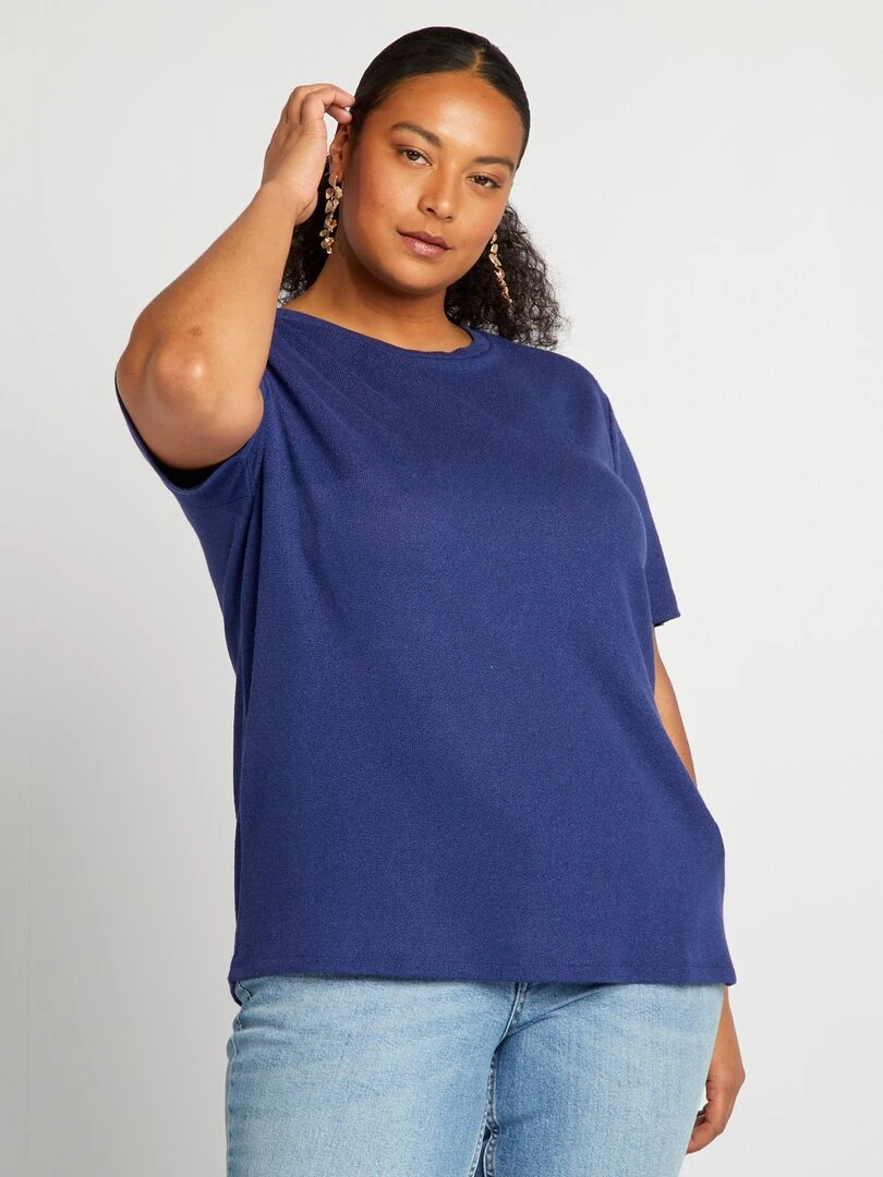 T shirt classique fluide   Bleu