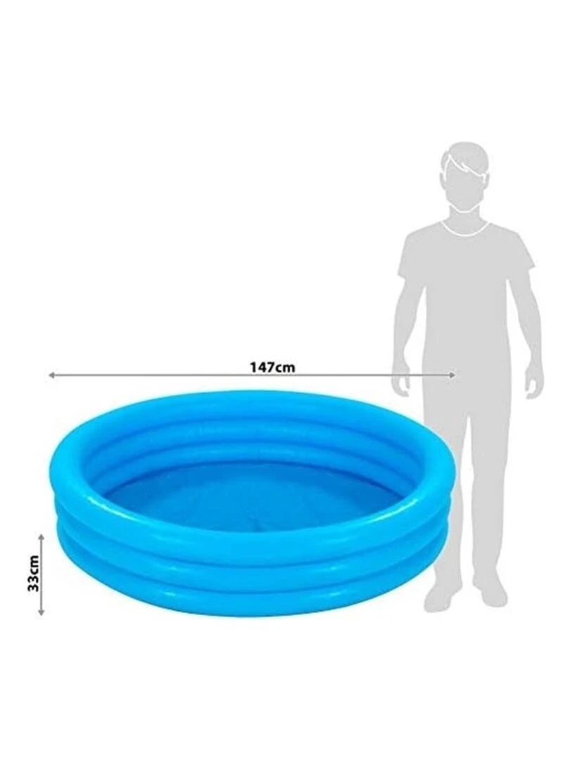 Piscine pataugeoire CRYSTAL BLUE de 168 cm de diamètre   Bleu