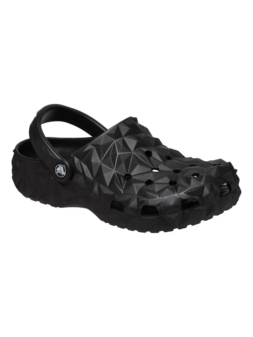 Sabot à Enfiler Crocs Classic Geometric Cloq   Noir