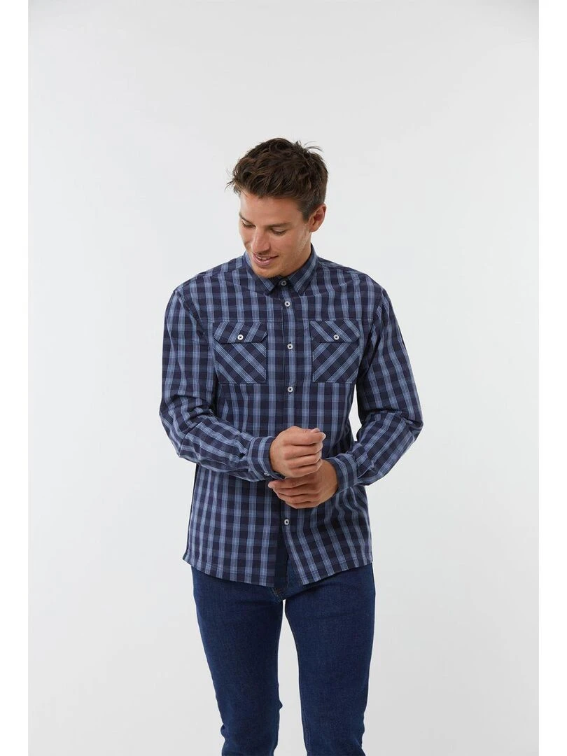 Lee Cooper Chemise manches longues coton DEOXY Bleu marine