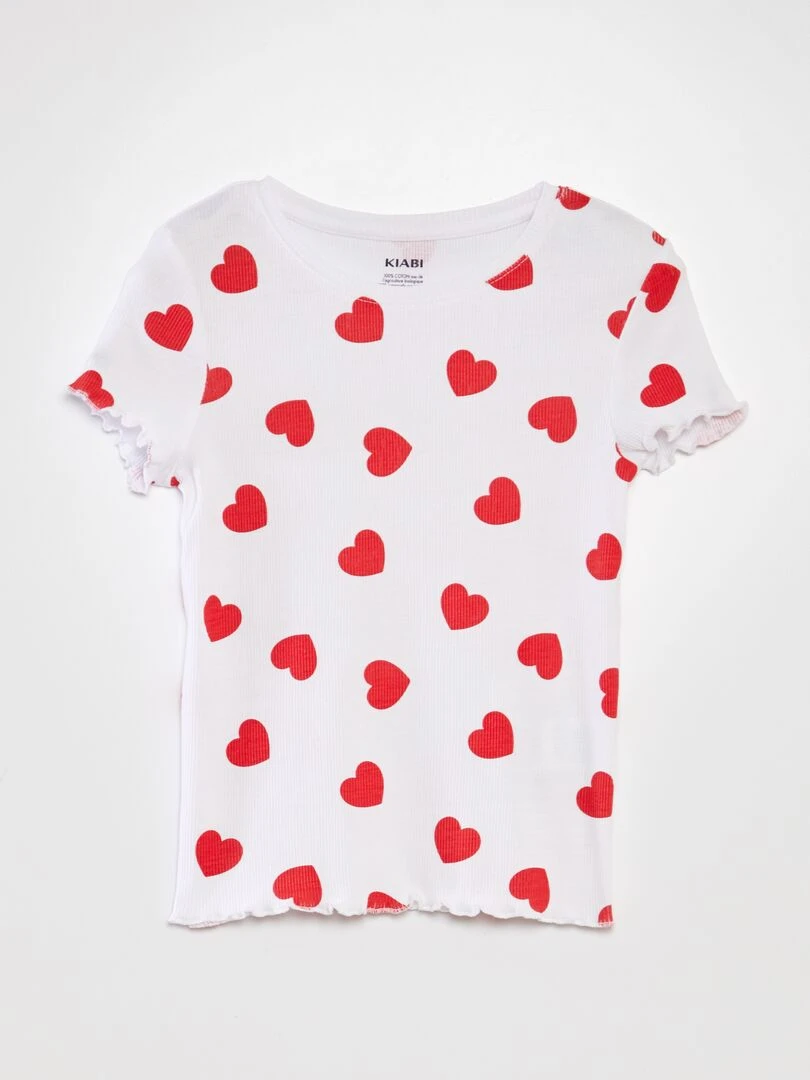 T shirt manches courtes BLANC