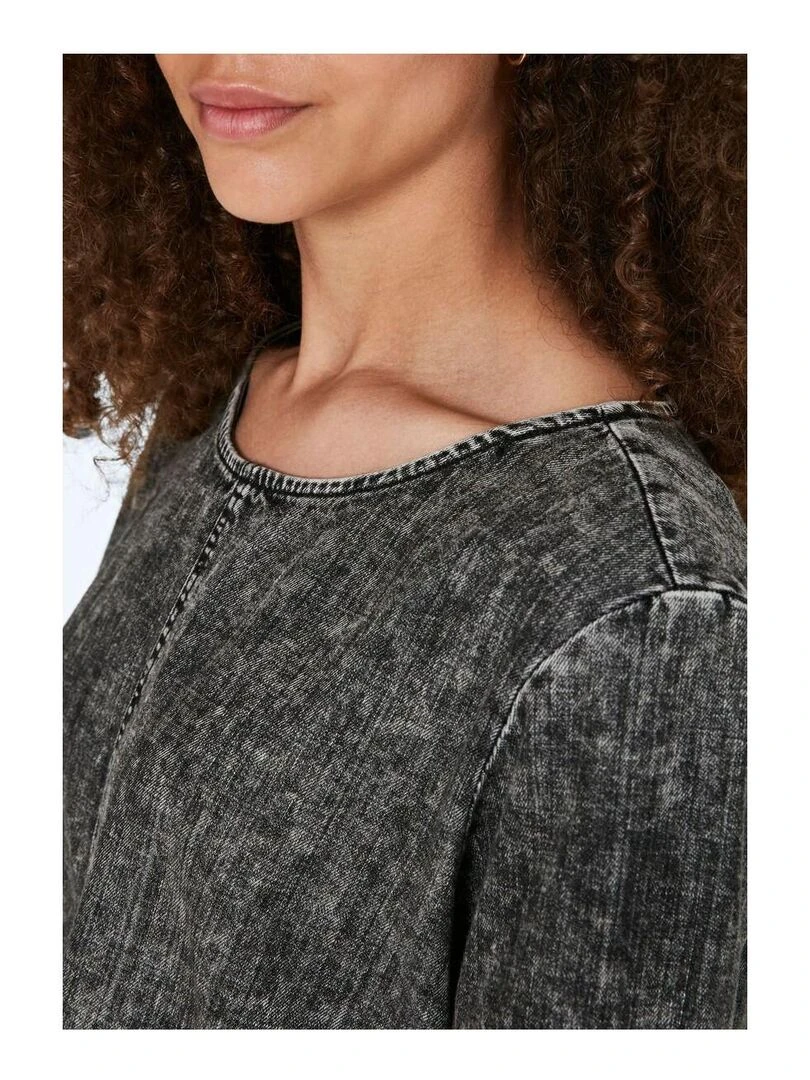 Robe en denim Noisy May   Gris