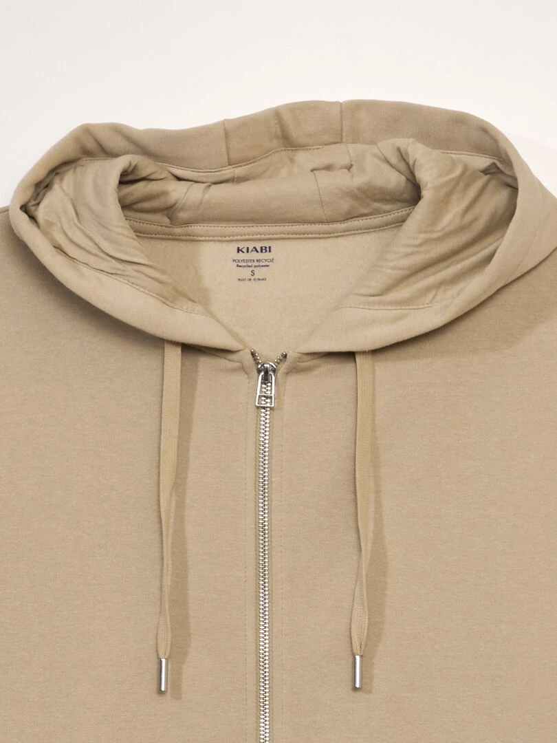 Sweat à capuche en molleton BEIGE PEPP