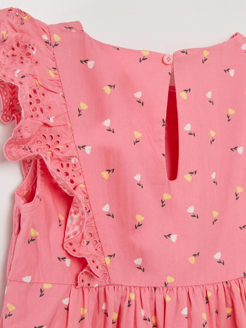 Robe à volants   Rose