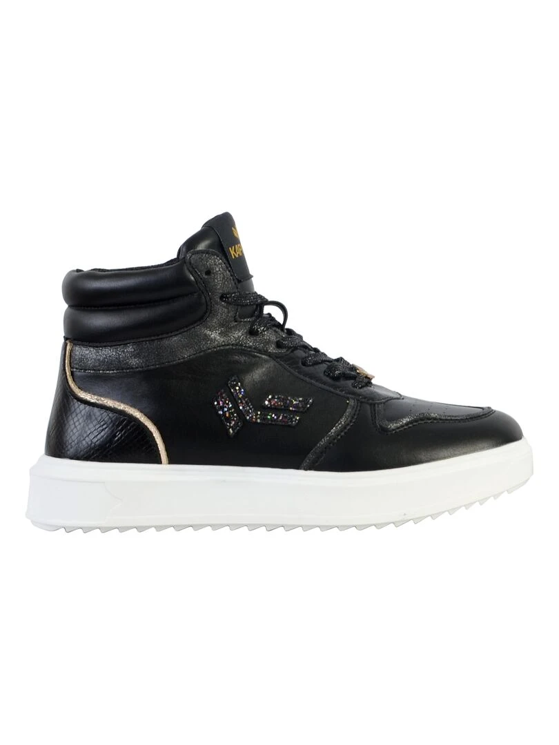 Basket Cuir Kaporal Woop Noir